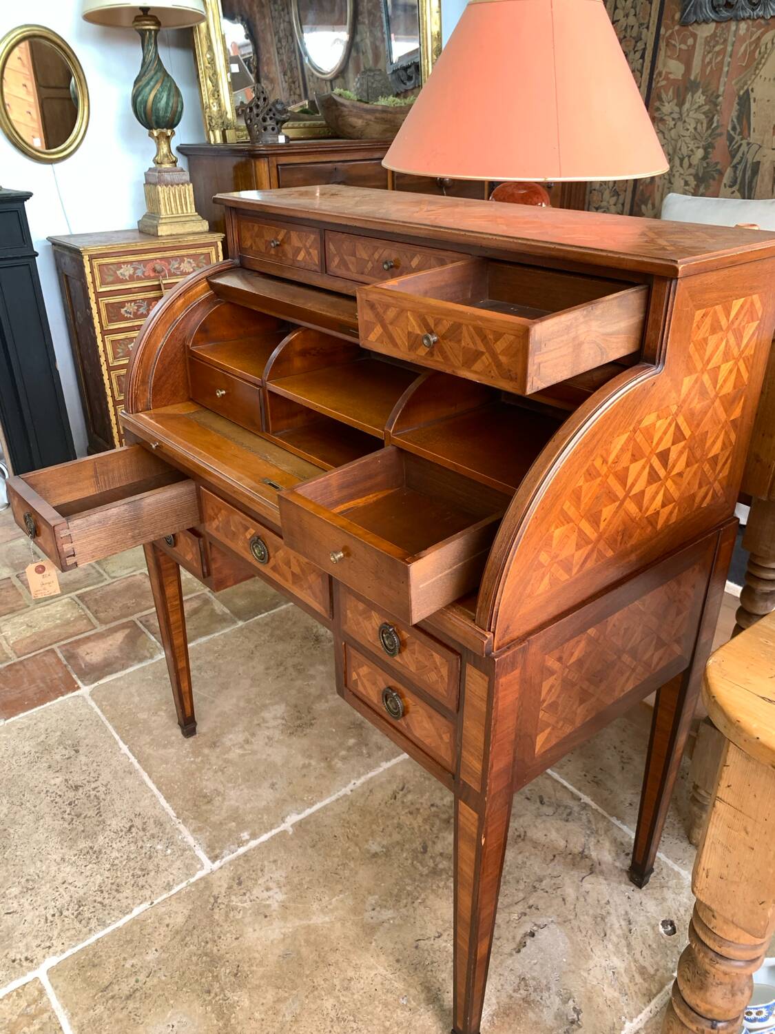 Stamped cylindrical secretary