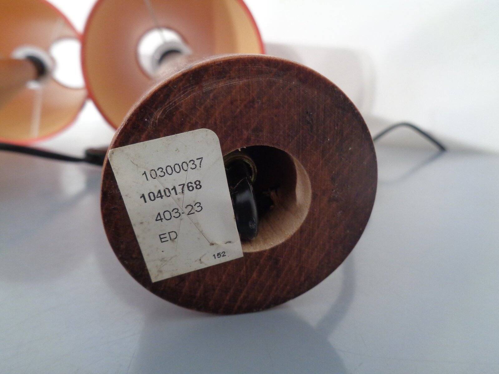 Mid-Century Filigree Danish Teak Table Lamps, 1950s, Set of 2