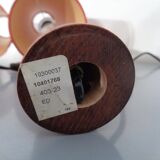 Mid-Century Filigree Danish Teak Table Lamps, 1950s, Set of 2