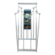 Porte manteau mural art déco aluminium poli France