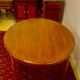Oval table with 4 extensions, Louis XVI style, 10/12 people