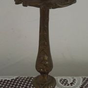 French Vintage Bronze Candlestick With Lovely Acanthus Leaf Detail 5165