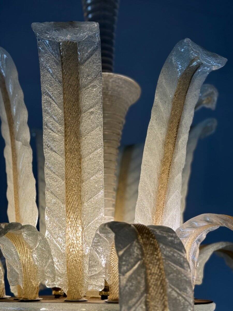 Venetian Murano Glass Chandelier by Barovier Circa 1940