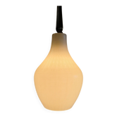 Scandinavian suspension design in white glass and brass - 1950s/60s