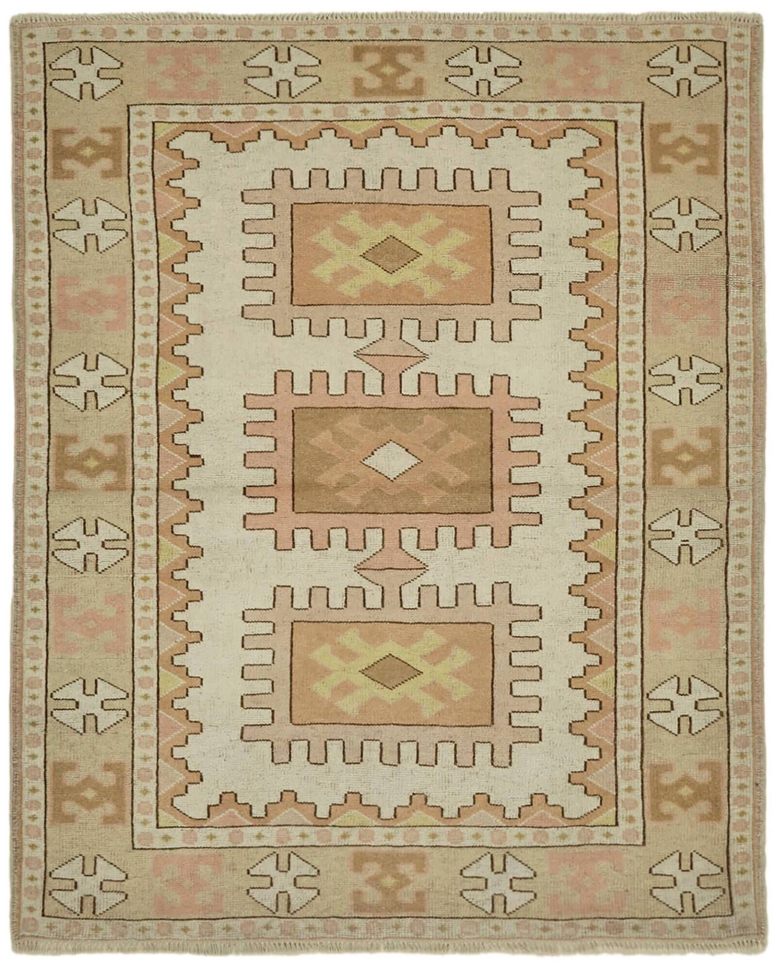 Turkish Vintage Anatolian Rug 139 cm x 166 cm