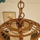 Suspension lustre corbeille en rotin
