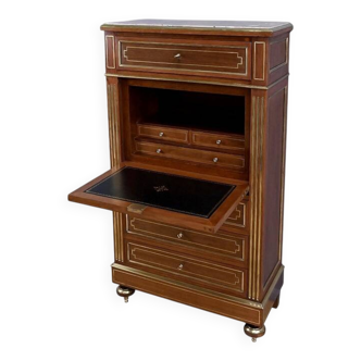 Mahogany secretary, Louis XVI style, Napoleonic III period – 2nd half of the 19th century.