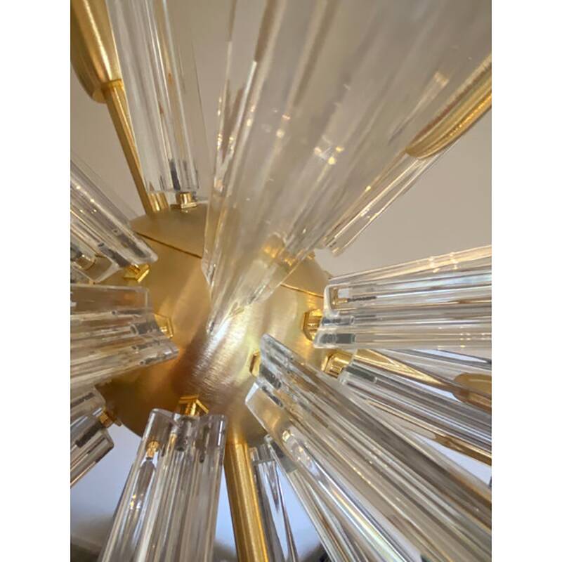 Sputnik Chandelier in Murano Glass Style From Italy