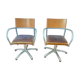 Paire de fauteuils 1980 réglables en hauteur