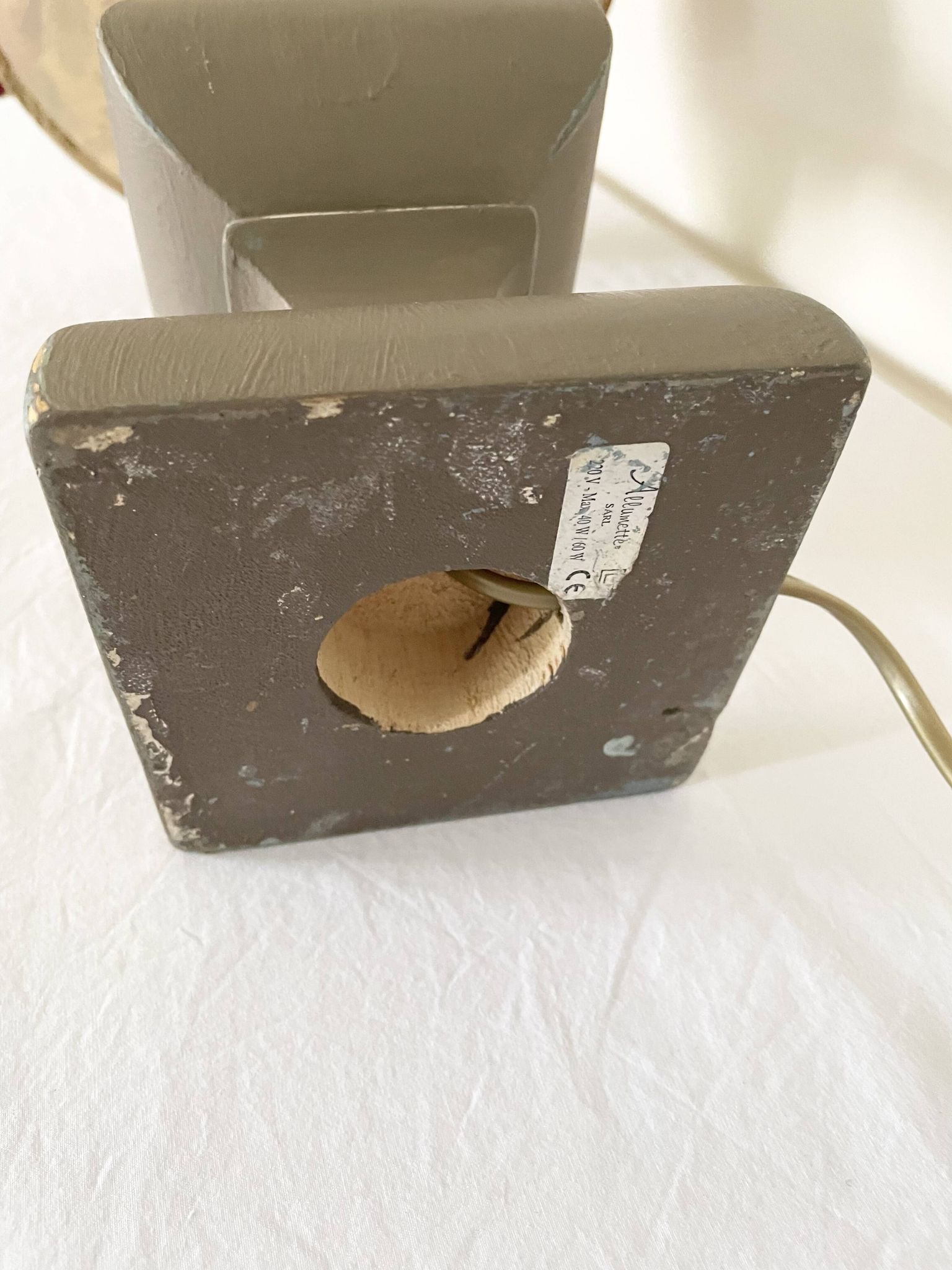 Lampe bois tourné
