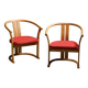 Pair of armchairs by Isamu Kenmochi, Japan circa 1965