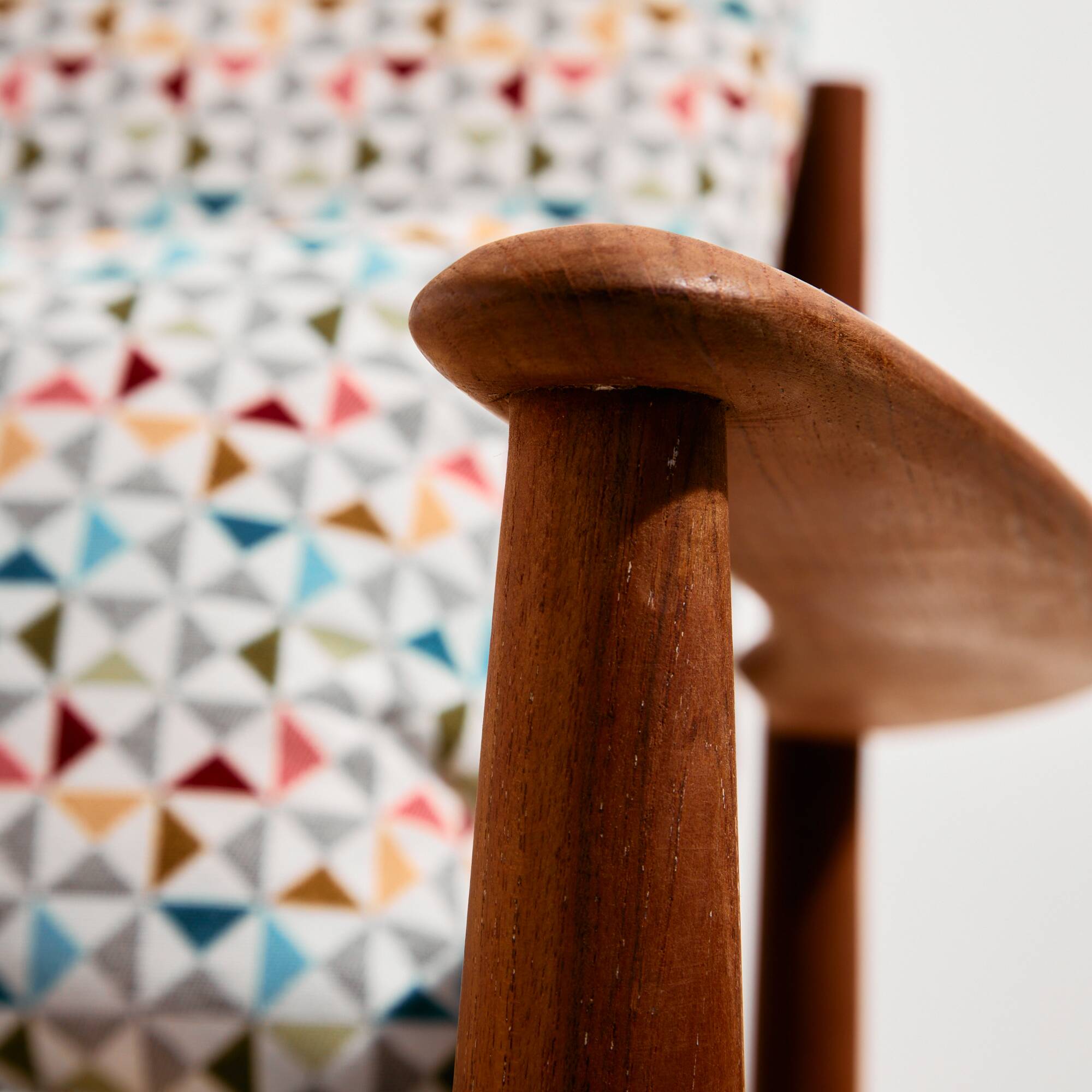 Fauteuil FD118 en teck par Grete Jalk pour France & Søn
