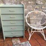 Khaki vintage dresser