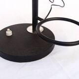 Designer desk lamp 1950, lacquered metal and chrome.