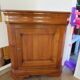 Beautiful corner cupboard - cherry stain - Drawer - one door - Louis Philippe style