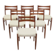 Set of six teak chairs, Danish design, 1960s, made in Denmark
