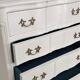 Louis xv-style cream white rag maker