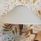 Brass wall lamp with vintage articulated arm, glass and brass shade