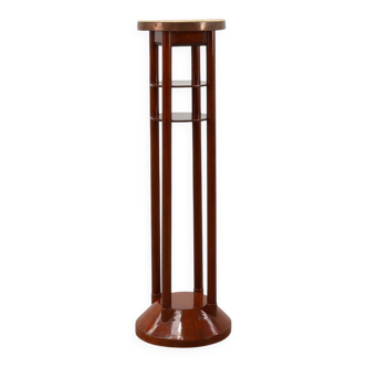 Vienna secession pedestal in wood and copper, Austia ca. 1910