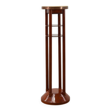 Vienna secession pedestal in wood and copper, Austia ca. 1910