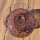 Giant glass 23 cm Empoli amethyst honeycomb blown glass