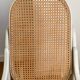 Rocking Chair THONET late 19th century in curved wood with a grey ceruse finish.