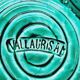 Double turquoise ceramic cup vallauris am vintage
