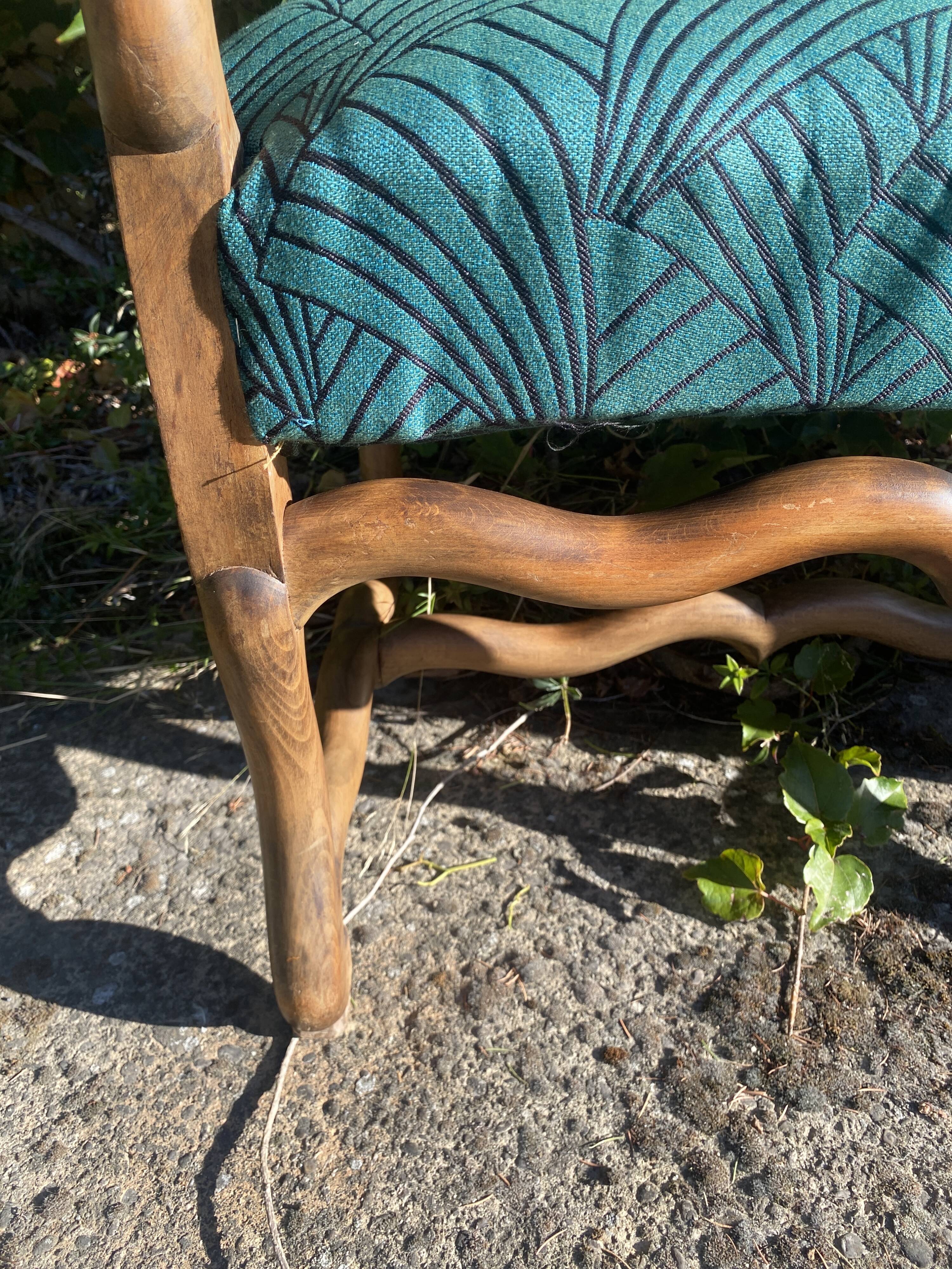 Pair of Louis XIII style armchairs