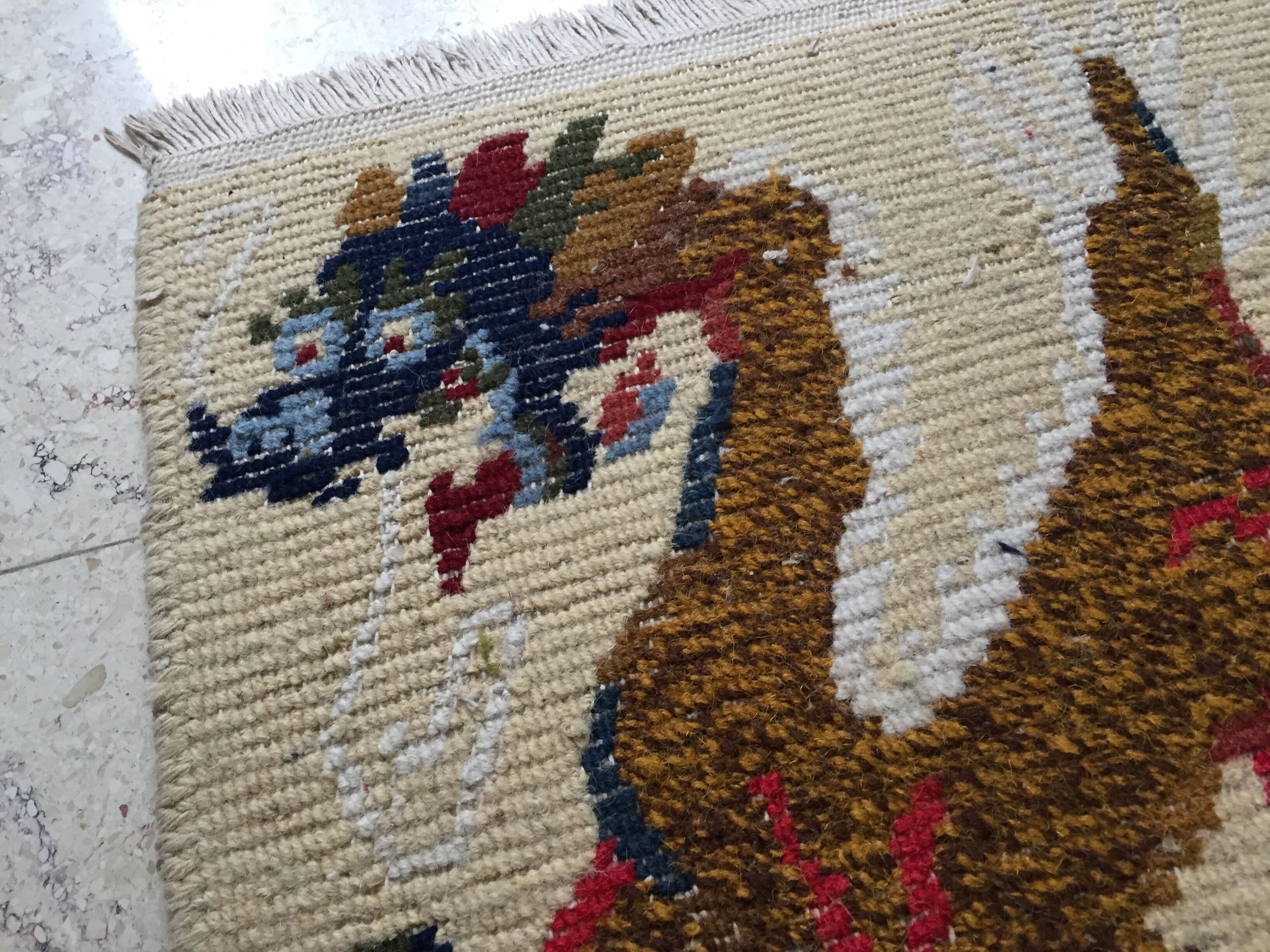 Tibetan wool carpet dragon decoration – 54cm x 43 cm