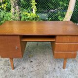 Scandinavian wooden desk from the 50s/60s, 120cm