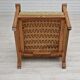 1960s, Danish design, lounge chair, furniture fabric, oak wood