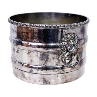 Lion silver pot cover