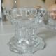 6 Reims glass candle holders