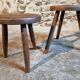 Pair of 1960s beechwood stools