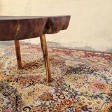 Brutalist chestnut coffee table