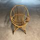Wicker shell armchair from the 60s/70s in very good condition.