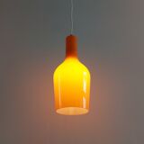 Orange Murano glass pendant lamp by Gino Vistosi for Vistosi, Italy 1960's