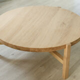 Solid oak coffee table