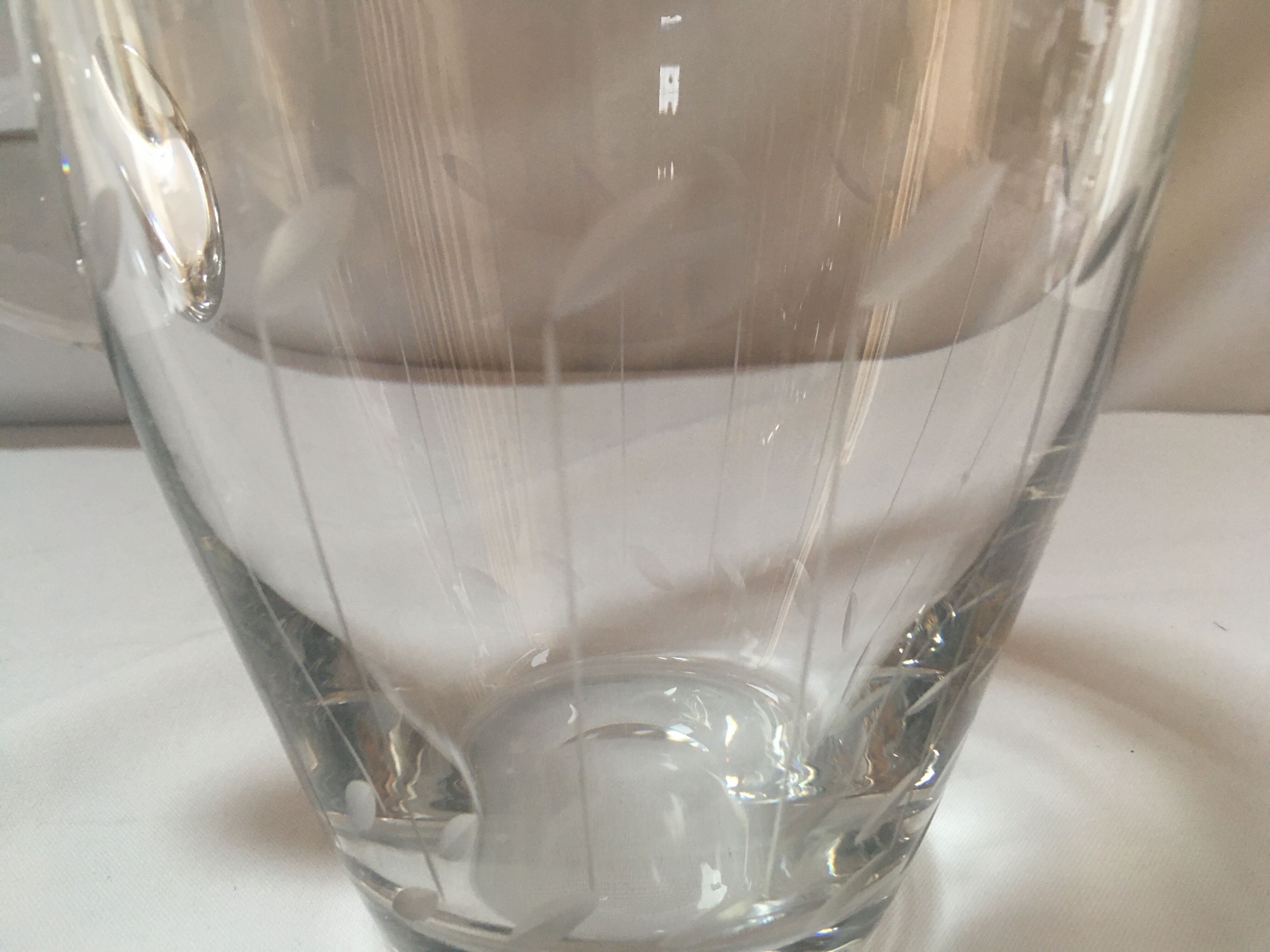 Cut crystal carafe