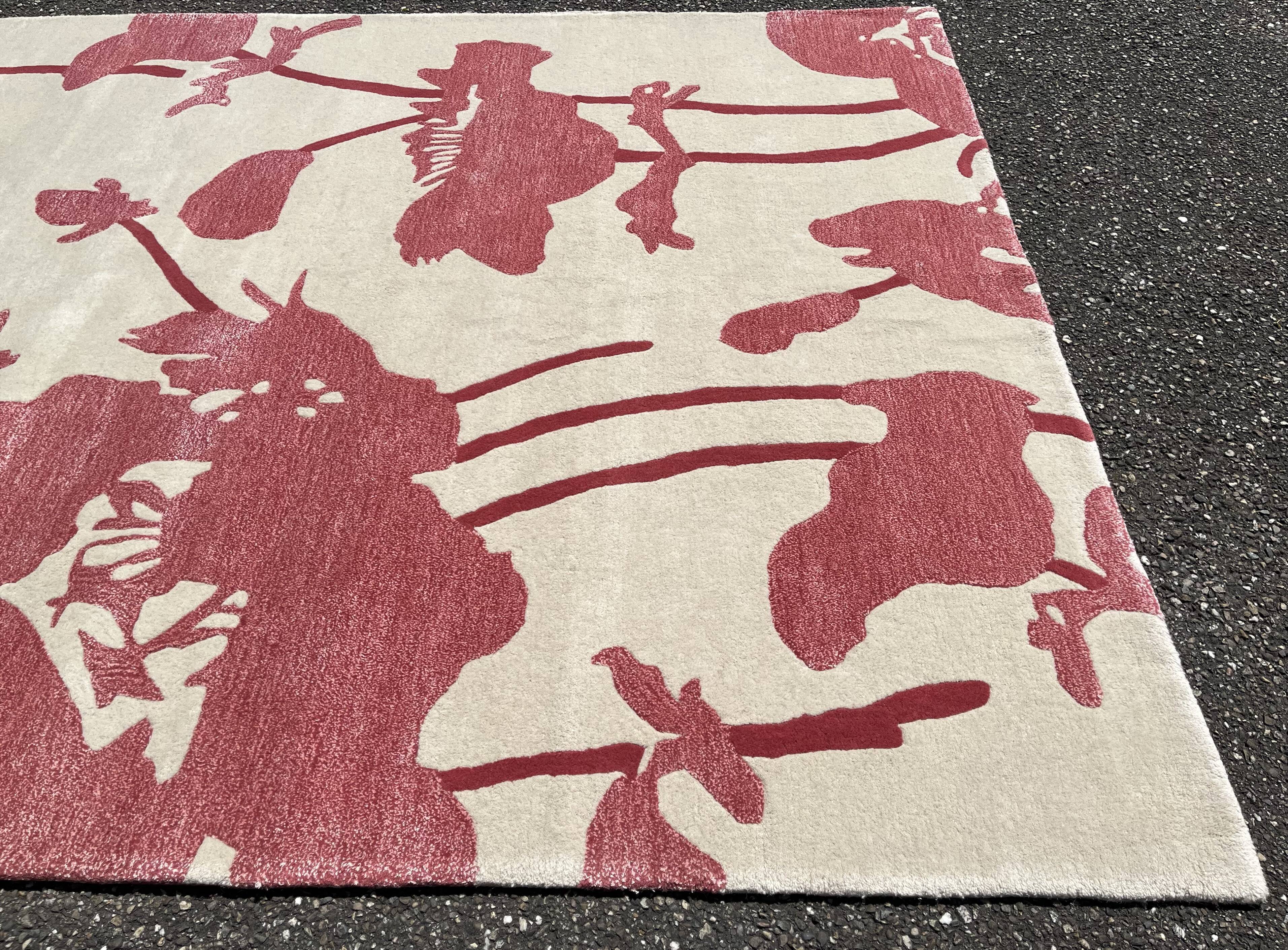 Modern carpets, floral art