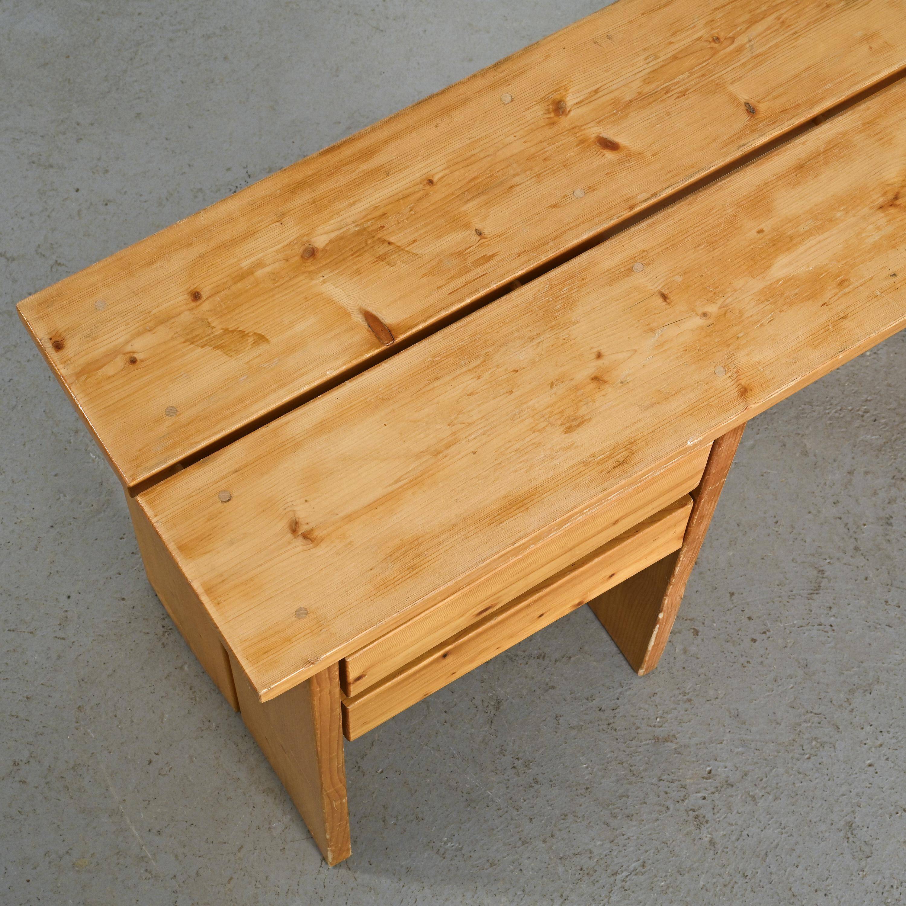 Pine desk, Mobiler Gal, La Plagne 60s