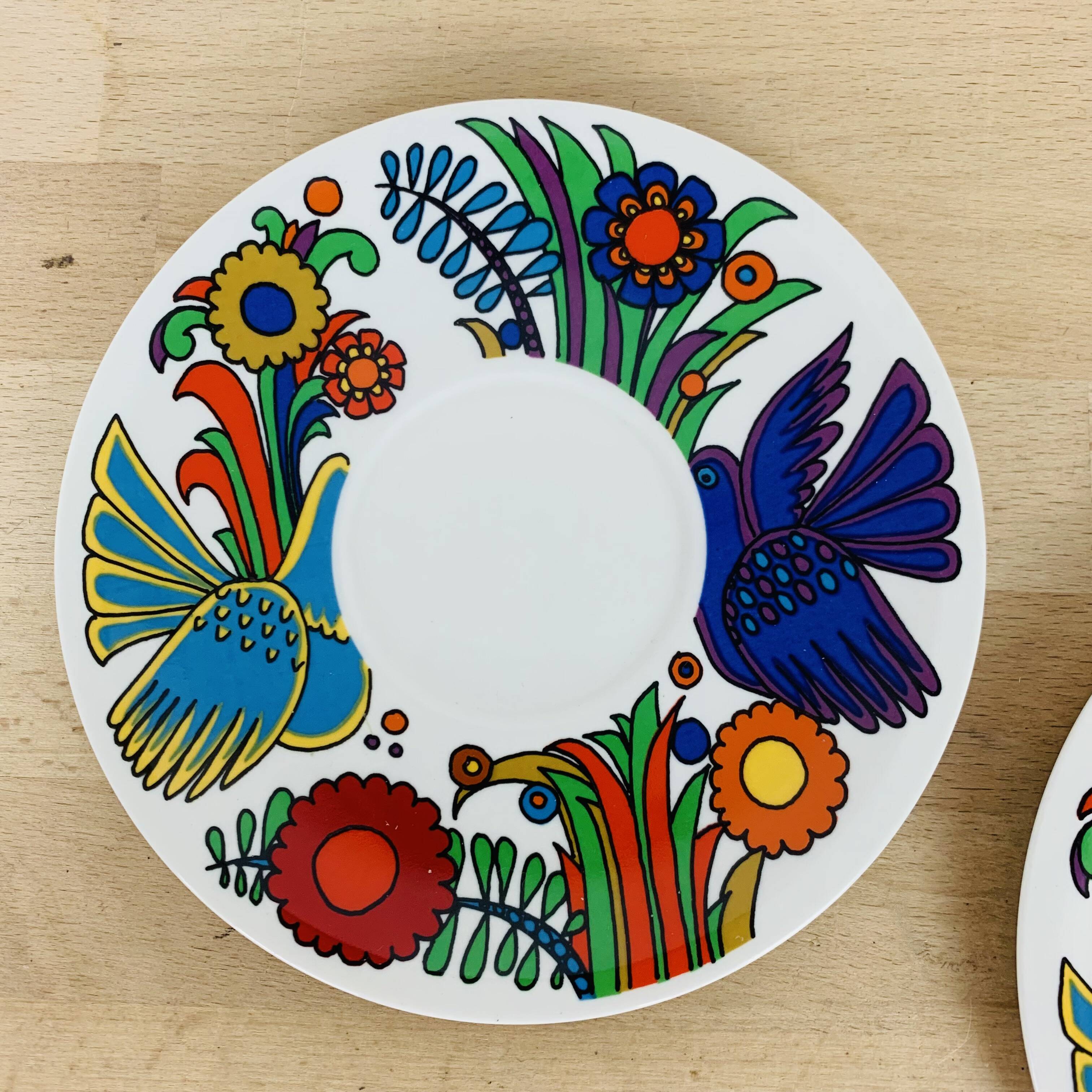 2 assiettes à dessert/soucoupes Acapulco Villeroy & Boch