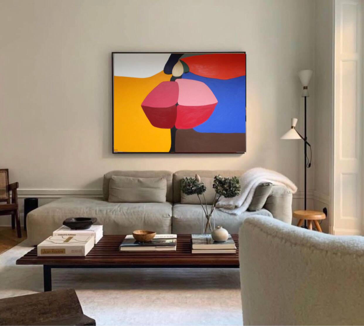 Peinture originale Embrasse-moi 100x81 cm