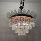 Vintage Bronze Crystal Light Pendant 1950’s