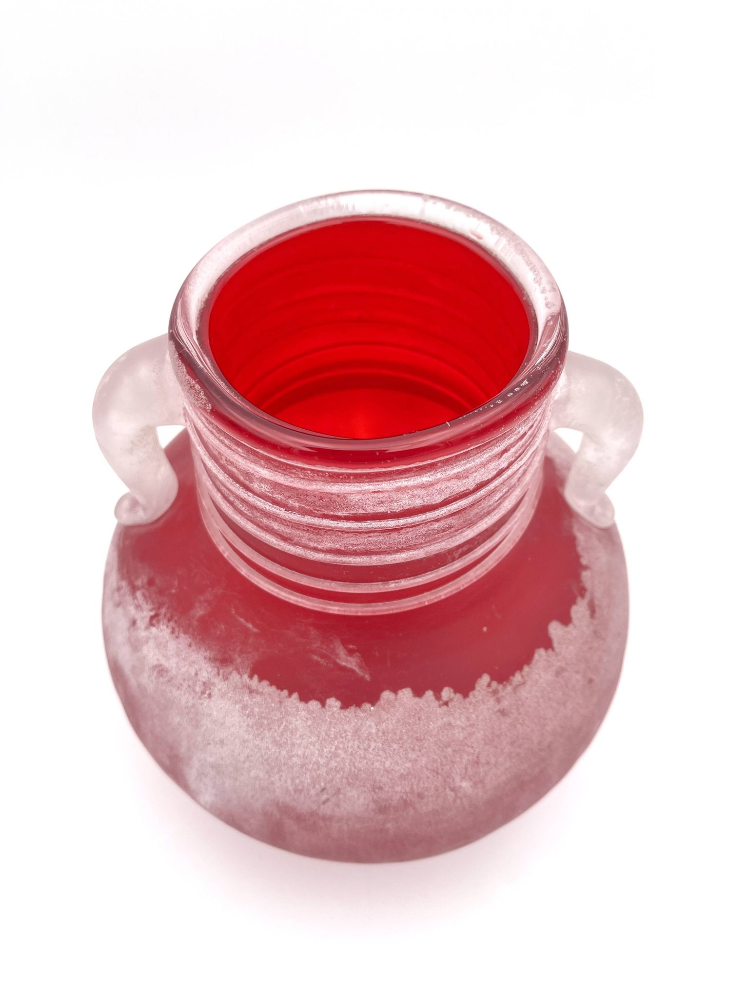 Vase Amphore "Scavo" Vetro Bisazza (Collaboration Segu so) Murano 1993