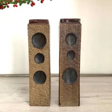 Retro ceramic vases, Jihokera, 1970s, set of 2