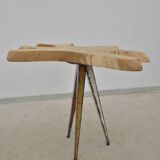 Teak tripod flower table