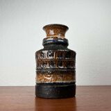 Ceramic vase from the Danish modern mid-century studio, 1960s.