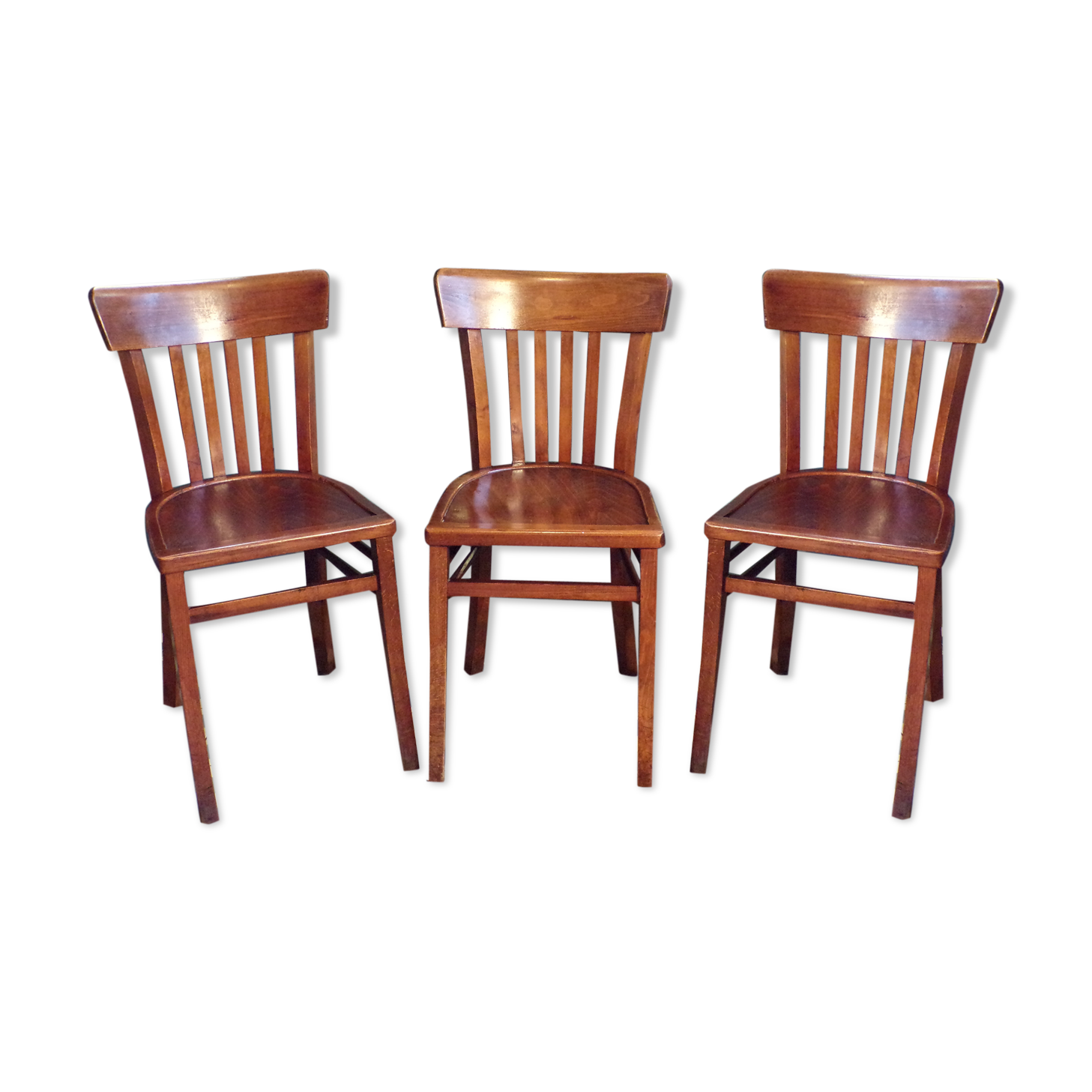 Set of 3 vintage bistro chairs