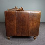 Contemporary classic sofa in sheepskin 2.5 seats